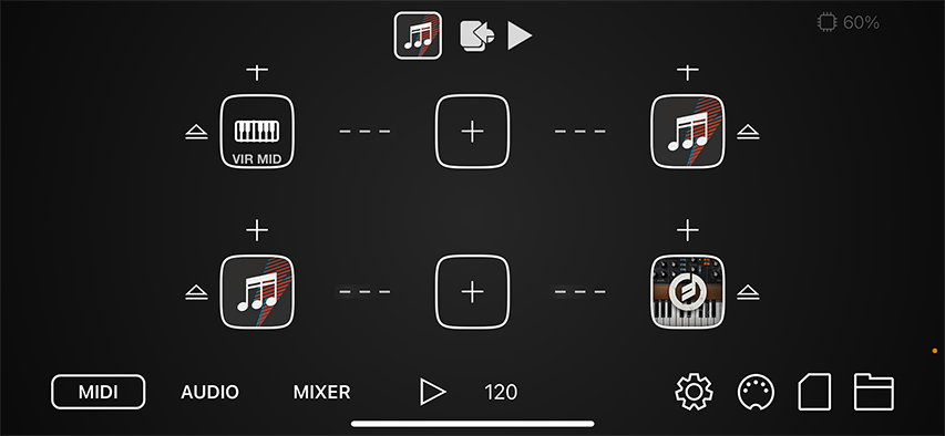 Sequence MIDI apps.